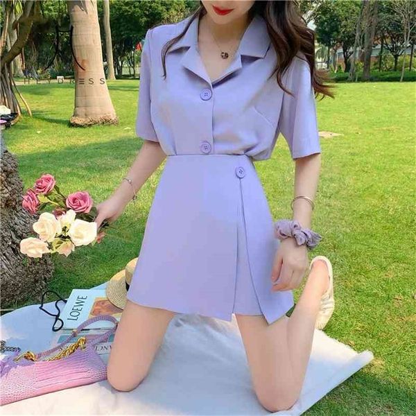 korean office lady shorts two piece set women summer turn-down collar single breasted shirt & button 2 210517, White
korean office lady shorts two piece set women summer turn-down collar single breasted shirt & button 2 210517, White