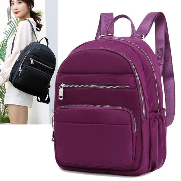 backpack solid color women's simple style design waterproof school bag 2021 female travel shoulder bags or shopper fashion
backpack solid color women's simple style design waterproof school bag 2021 female travel shoulder bags or shopper fashion