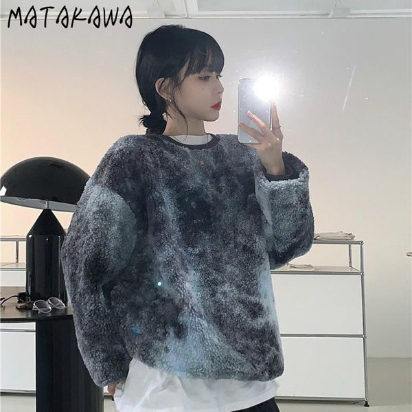 women's hoodies & sweatshirts matakawa long-sleeved woolen sweatshirt korea 2021 autumn and winter hoodie korean loose round neck tie-d, Black
women's hoodies & sweatshirts matakawa long-sleeved woolen sweatshirt korea 2021 autumn and winter hoodie korean loose round neck tie-d, Black