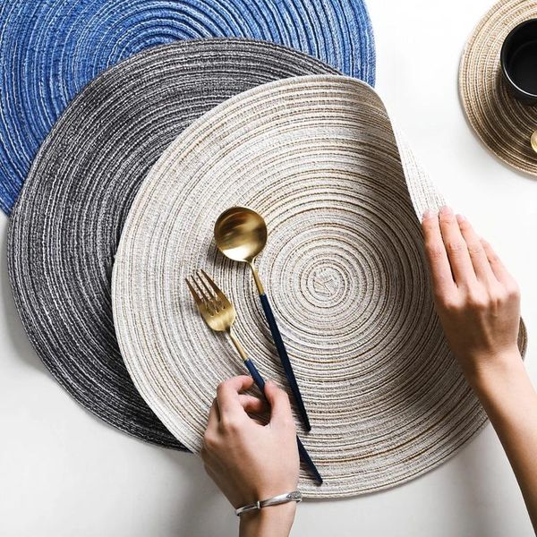 mats & pads 2pcs woven round placemat table mat pad heat resistant bowls coffee cups tableware home decoration kitchen tool
mats & pads 2pcs woven round placemat table mat pad heat resistant bowls coffee cups tableware home decoration kitchen tool