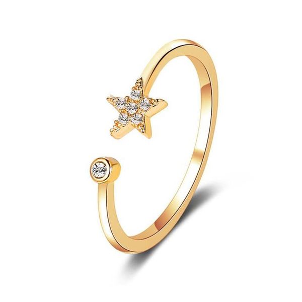cluster rings sweet rhinestone star ring adjustable open for women female gold butterfly finger bands party jewelry gifts, Golden;silver
cluster rings sweet rhinestone star ring adjustable open for women female gold butterfly finger bands party jewelry gifts, Golden;silver