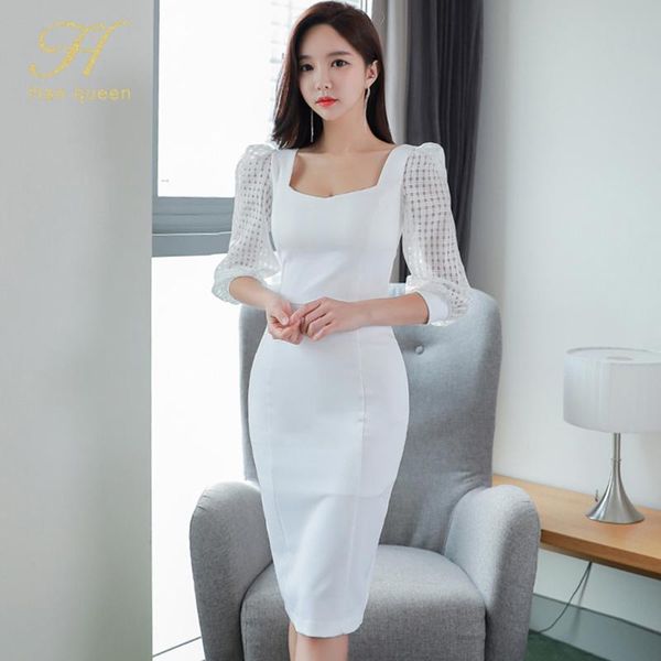 casual dresses h han queen elegant white women simple slim square collar office pencil dress korean work sheath, Black;gray
casual dresses h han queen elegant white women simple slim square collar office pencil dress korean work sheath, Black;gray