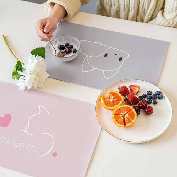 mats & pads 2pcs/set ins cartoon printed leather placemats waterproof oil-proof pvc insulated coasters tableware 
mats & pads 2pcs/set ins cartoon printed leather placemats waterproof oil-proof pvc insulated coasters tableware