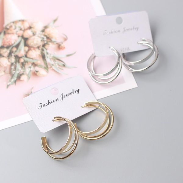 hoop & huggie european and american style geometric simple three-layer line earrings versatile fashion temperament 2021, Golden;silver
hoop & huggie european and american style geometric simple three-layer line earrings versatile fashion temperament 2021, Golden;silver