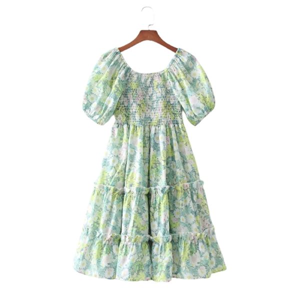summer women floral print refreshing short dress square neck sleeve ladies mini vestidos 210531, Black;gray
summer women floral print refreshing short dress square neck sleeve ladies mini vestidos 210531, Black;gray