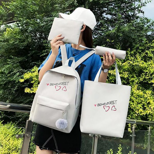 backpack trendy female student good quality campus korean high school mori cute four-piece set#g30
backpack trendy female student good quality campus korean high school mori cute four-piece set#g30