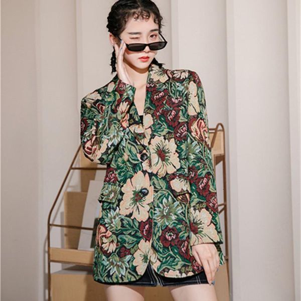 women's suits & blazers classic vintage floral coat temperament chic blazer jacket autumn 5e6d, White;black
women's suits & blazers classic vintage floral coat temperament chic blazer jacket autumn 5e6d, White;black