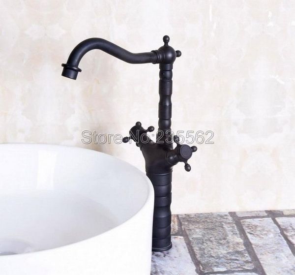 bathroom sink faucets black oil rubbed brass double cross handle faucet vanity mixer tap single hole deck mount swivel lnf146
bathroom sink faucets black oil rubbed brass double cross handle faucet vanity mixer tap single hole deck mount swivel lnf146