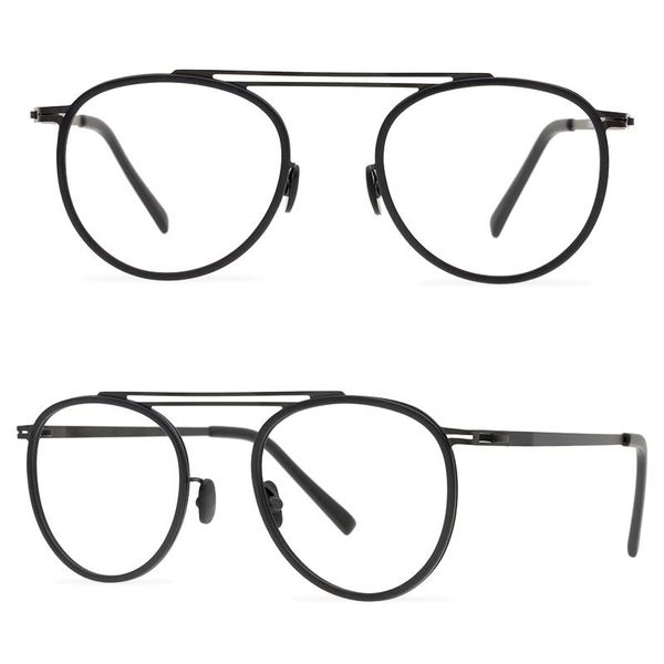 fashion male trendy double beam round big frame optical glasses ladies retro art flat sunglasses frames, Black
fashion male trendy double beam round big frame optical glasses ladies retro art flat sunglasses frames, Black