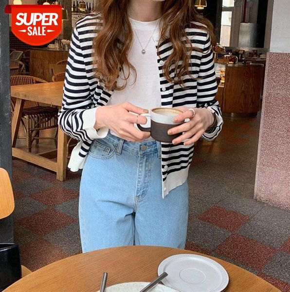 tg korean striped knit women long sleeve round neck button cardigan jacket 13263 #pw4h, Black;gray
tg korean striped knit women long sleeve round neck button cardigan jacket 13263 #pw4h, Black;gray