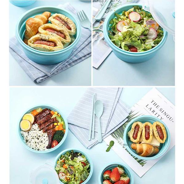 3pcs/4pcs a set silicone collapsible round bowl lunch box storage container bento microwavable portable picnic outdoor dinnerware sets
3pcs/4pcs a set silicone collapsible round bowl lunch box storage container bento microwavable portable picnic outdoor dinnerware sets