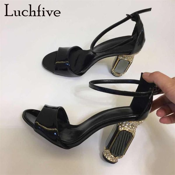 crystal strange high heels women sandals ankle buckle strap black runaway shoes woman classic open toe fashion mujer
crystal strange high heels women sandals ankle buckle strap black runaway shoes woman classic open toe fashion mujer