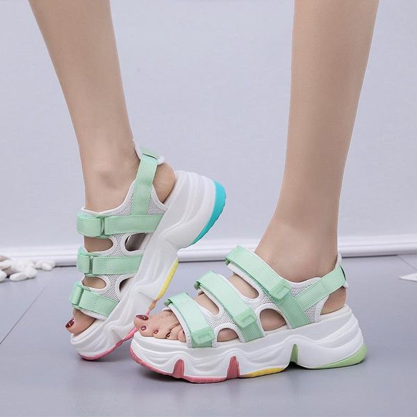 women sandals colorful flat platform mesh breathable hook loop ladies summer walking daddy shoes girls comfort non slip woman, Black
women sandals colorful flat platform mesh breathable hook loop ladies summer walking daddy shoes girls comfort non slip woman, Black