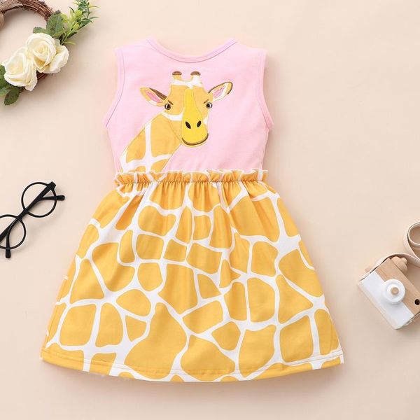 girl's dresses baby girls vest 2021 summer cartoon giraffe dress casual cute splicing print sleeveless for, Red;yellow
girl's dresses baby girls vest 2021 summer cartoon giraffe dress casual cute splicing print sleeveless for, Red;yellow