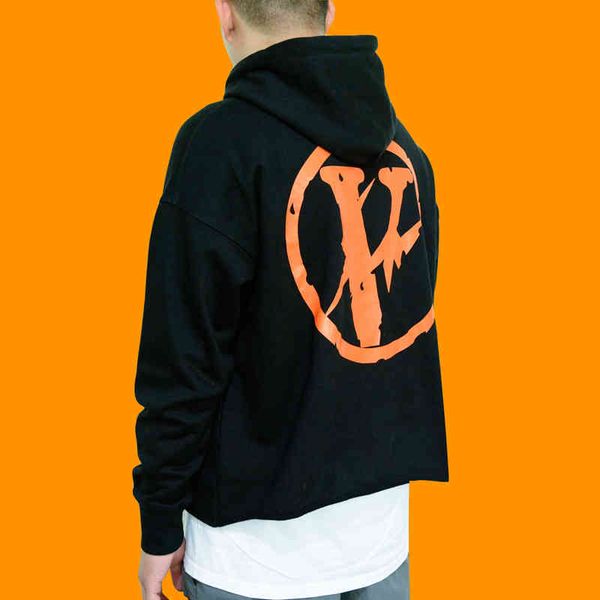 2021 brand v hoodie correct version of friends big lightning damage co branded, Black
2021 brand v hoodie correct version of friends big lightning damage co branded, Black
