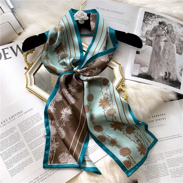 spring korean small versatile decoration double-sided two-color women's hair belt 100% mulberry silk long scarf, Blue;gray
spring korean small versatile decoration double-sided two-color women's hair belt 100% mulberry silk long scarf, Blue;gray
