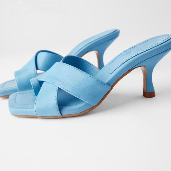 women's slippers 2021 summer high heel lady's slider sandals outside leather thoung women, Black
women's slippers 2021 summer high heel lady's slider sandals outside leather thoung women, Black