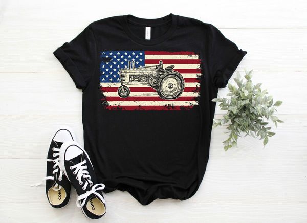 tractor american flag farming vehicles cars patriotic t-shirt tractors lovers, White;black
tractor american flag farming vehicles cars patriotic t-shirt tractors lovers, White;black
