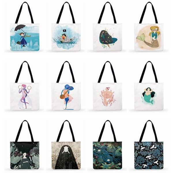 shopping bags ladies shoulder bag nordic simple literary printed women casual tote foldable fashion reusable beach
shopping bags ladies shoulder bag nordic simple literary printed women casual tote foldable fashion reusable beach