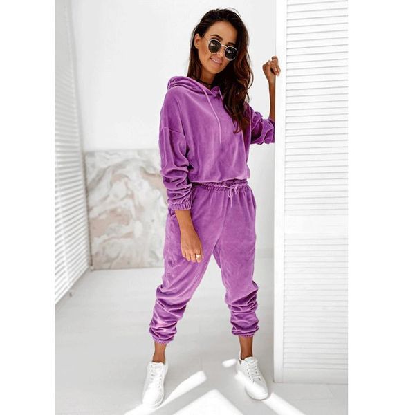 women's two piece pants sportswear set golden velvet solid color hat long sleeve leisure suit 2021 autumn and winter, White
women's two piece pants sportswear set golden velvet solid color hat long sleeve leisure suit 2021 autumn and winter, White