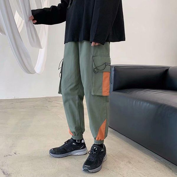 men's pants casusl fashion hip hop big pocket elastic waist jogger leisure fitness sports loose long men, Black
men's pants casusl fashion hip hop big pocket elastic waist jogger leisure fitness sports loose long men, Black