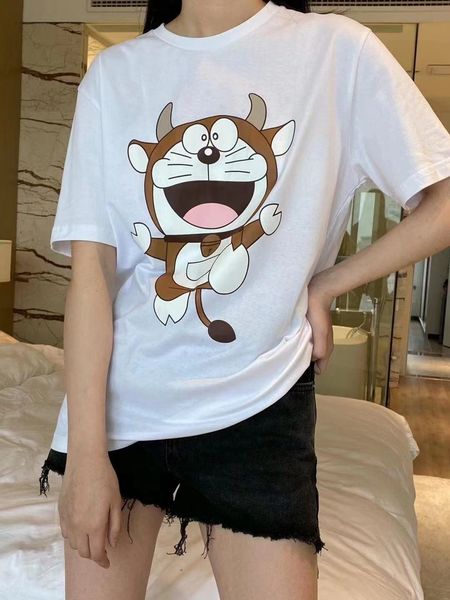 women's t-shirt 2021 of women will see short sleeve impression round goal european and american casual cartoon trend shirt, White
women's t-shirt 2021 of women will see short sleeve impression round goal european and american casual cartoon trend shirt, White