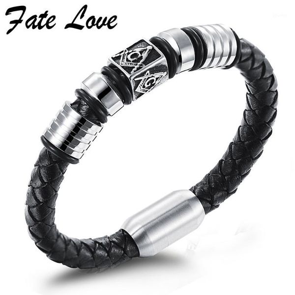 charm bracelets ason masonic men jewelry handmade vintage mens leather bracelet 2021 stainless steel magnetic clasp gift pulseras1, Golden;silver
charm bracelets ason masonic men jewelry handmade vintage mens leather bracelet 2021 stainless steel magnetic clasp gift pulseras1, Golden;silver