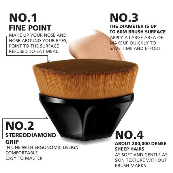 makeup brushes portable magic foundation brush bb cream cosmetic loose powder flat kit make up tool
makeup brushes portable magic foundation brush bb cream cosmetic loose powder flat kit make up tool