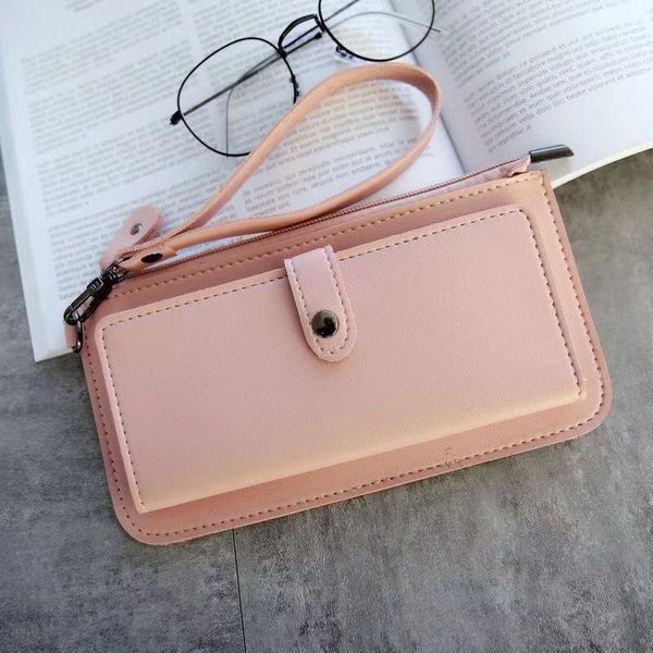wallets latest lovely leather long women wallet fashion girls change clasp purse money coin card holders carteras, Red;black
wallets latest lovely leather long women wallet fashion girls change clasp purse money coin card holders carteras, Red;black