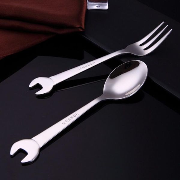 forks 1pc stainless steel spanner spoon fork wrench shape dinnerware cooking accessories tableware kitchen tools
forks 1pc stainless steel spanner spoon fork wrench shape dinnerware cooking accessories tableware kitchen tools