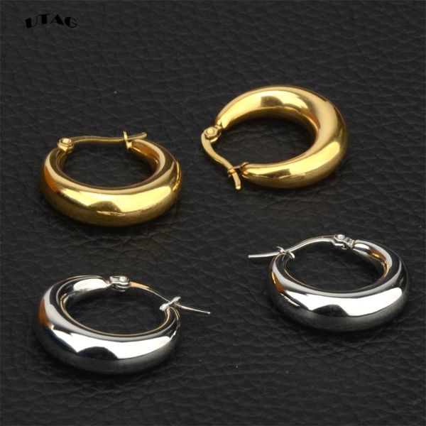 hoop & huggie utag style 2021 wholesale smooth exquisite big circle earrings for women girl wedding party stainless steel jewelry, Golden;silver
hoop & huggie utag style 2021 wholesale smooth exquisite big circle earrings for women girl wedding party stainless steel jewelry, Golden;silver