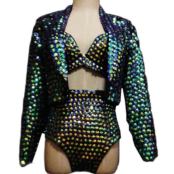 stage wear shining diamonds long sleeve coat nightclub pole dance costumes dj singer performance handmade bra shorts bikini sets, Black;red
stage wear shining diamonds long sleeve coat nightclub pole dance costumes dj singer performance handmade bra shorts bikini sets, Black;red