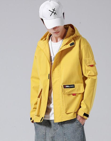 mulit-pocket cargo jackets men autumn hooded zipper coat men's 2021 outdoor overcoats male casual hoodies sportswear, Black;brown
mulit-pocket cargo jackets men autumn hooded zipper coat men's 2021 outdoor overcoats male casual hoodies sportswear, Black;brown