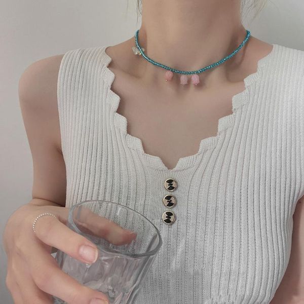 chains moloye 2021 simple and fresh women's flower necklace ins tulip butterfly stitching cute all-match trendy clavicle chain, Silver
chains moloye 2021 simple and fresh women's flower necklace ins tulip butterfly stitching cute all-match trendy clavicle chain, Silver