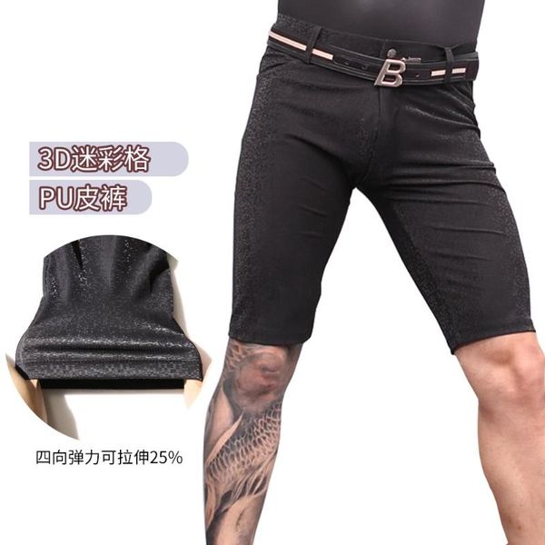 men's pants men faux leather high stretchy casual tight black stylish 
men's pants men faux leather high stretchy casual tight black stylish