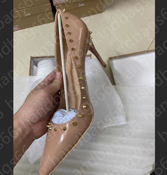 2021 ladies designer high heels dress party wedding shoes red soles pointed dust bag, Black
2021 ladies designer high heels dress party wedding shoes red soles pointed dust bag, Black