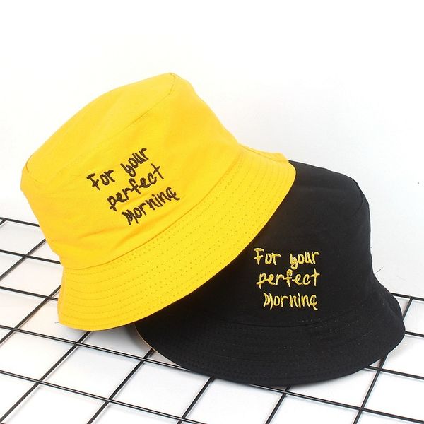 2021 new yellow double-sided fisherman's hat women's tide three row letter embroidery flat sun hat men's leisure basin hat
2021 new yellow double-sided fisherman's hat women's tide three row letter embroidery flat sun hat men's leisure basin hat
