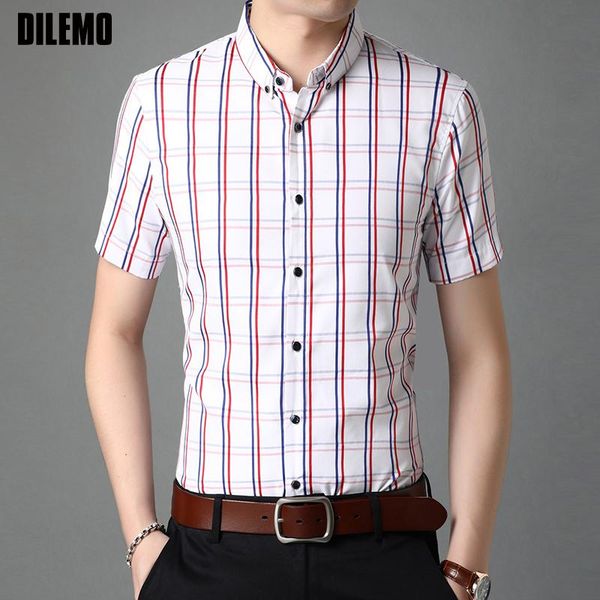 grade summer brand designer plain mens button down slim fit short sleeve plaid shirt casual fashion men clothing 2021 men's shirts, White;black
grade summer brand designer plain mens button down slim fit short sleeve plaid shirt casual fashion men clothing 2021 men's shirts, White;black