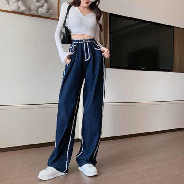 women's jeans navy blue baggy wide leg for women high waisted demin pants mom loose clothing vintage streetwear splicing
women's jeans navy blue baggy wide leg for women high waisted demin pants mom loose clothing vintage streetwear splicing