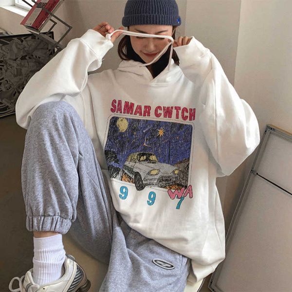 spring autumn korea fashion women long sleeve loose white pullovers all-matched casual hooded cotton print hoodies v66 210608, Black
spring autumn korea fashion women long sleeve loose white pullovers all-matched casual hooded cotton print hoodies v66 210608, Black
