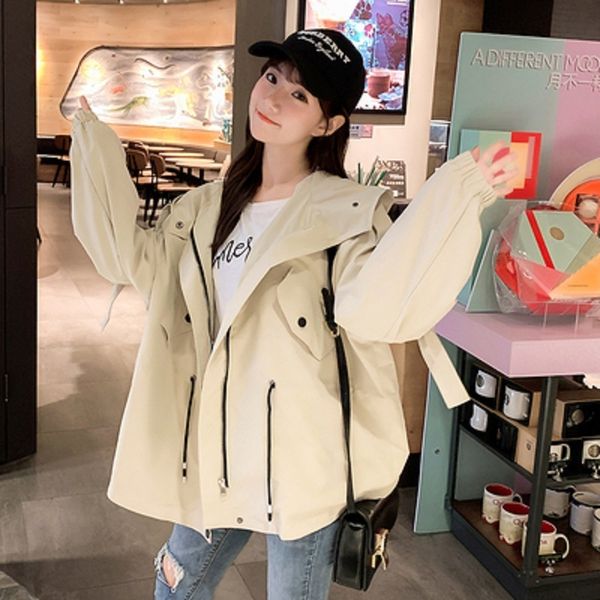 women's jackets spring hooded women fashion long sleeve windbreaker casual tooling outerwear loose ladies tide 5xl g109 565n, Black;brown
women's jackets spring hooded women fashion long sleeve windbreaker casual tooling outerwear loose ladies tide 5xl g109 565n, Black;brown