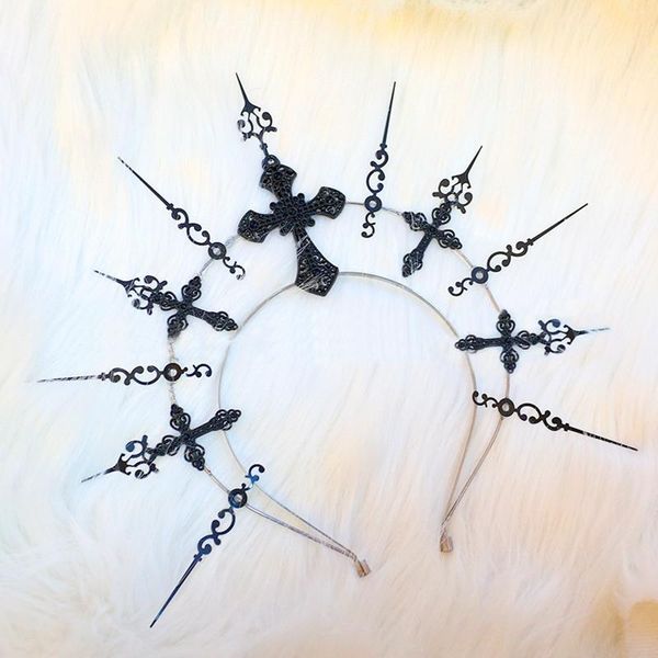 other event & party supplies gothic lolita kc halo headpiece virgin mary sun goddess black cross spikes crown headband halloween hair access
other event & party supplies gothic lolita kc halo headpiece virgin mary sun goddess black cross spikes crown headband halloween hair access