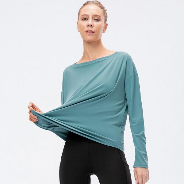 running jerseys women's autumn and winter sports long sleeve loose nylon nude yoga clothes fitness jacket 12528., Black;blue
running jerseys women's autumn and winter sports long sleeve loose nylon nude yoga clothes fitness jacket 12528., Black;blue