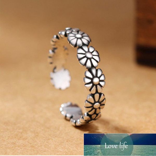 925 sterling silver retro thai silver color sun flower adjustable opening rings for women delicate jeweley s-r263
925 sterling silver retro thai silver color sun flower adjustable opening rings for women delicate jeweley s-r263