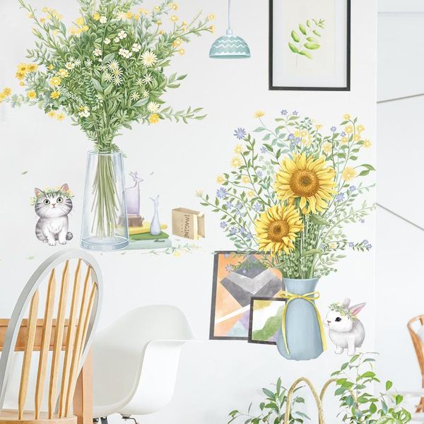 wall stickers brup watercolor vase flowers plants cute cat living room decals home decorative bedroom mural
wall stickers brup watercolor vase flowers plants cute cat living room decals home decorative bedroom mural