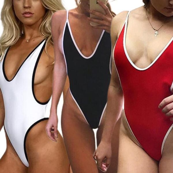 women's swimwear basic criss cross tie knot front deep v open back swimwear, no chest support without pad, White;black
women's swimwear basic criss cross tie knot front deep v open back swimwear, no chest support without pad, White;black