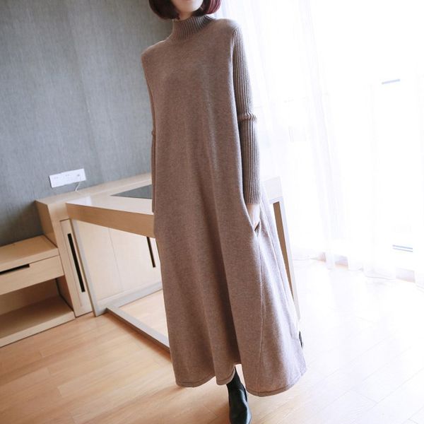 colorfaith new autumn winter women dresses knitted korean pocket turtleneck flared warm elegant lady midi dresses dr1105jx 210413, Black;gray
colorfaith new autumn winter women dresses knitted korean pocket turtleneck flared warm elegant lady midi dresses dr1105jx 210413, Black;gray