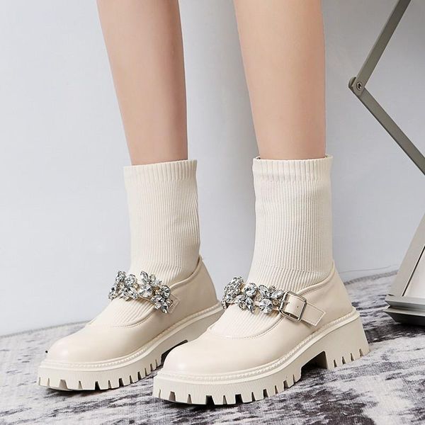 dress shoes 2021 women sweet causal metal belt buckle woman retro single rhinestones thick bottom small leather, Black
dress shoes 2021 women sweet causal metal belt buckle woman retro single rhinestones thick bottom small leather, Black