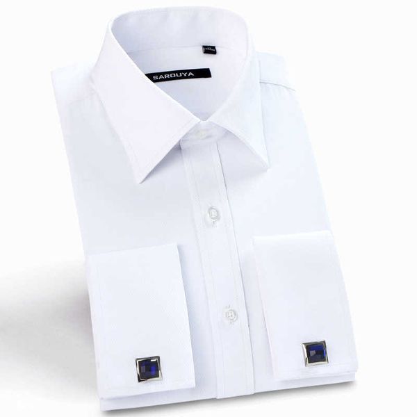 mens luxury french cuff solid dress shirts spread collar long sleeve regular-fit formal business twill shirt(cufflinks included), White;black
mens luxury french cuff solid dress shirts spread collar long sleeve regular-fit formal business twill shirt(cufflinks included), White;black