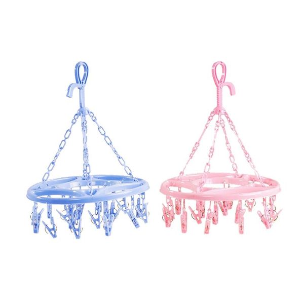 clothing & wardrobe storage 2 pcs hanging dryer 18 clips pin laundry clothes hanger underwear socks foldable (blue pink)
clothing & wardrobe storage 2 pcs hanging dryer 18 clips pin laundry clothes hanger underwear socks foldable (blue pink)